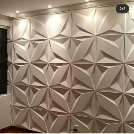 Placas De Gesso 3D - Modelo Zeus 40cmx40cm